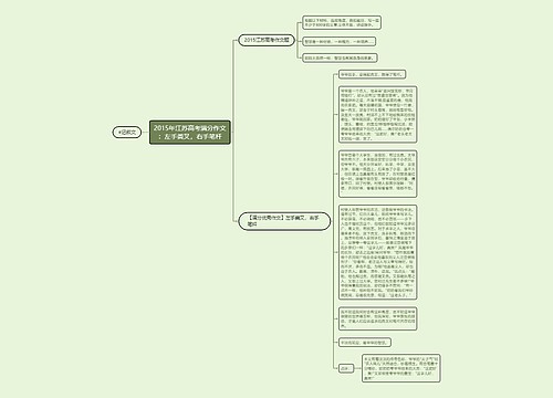 2015年江苏高考满分作文：左手粪叉，右手笔杆