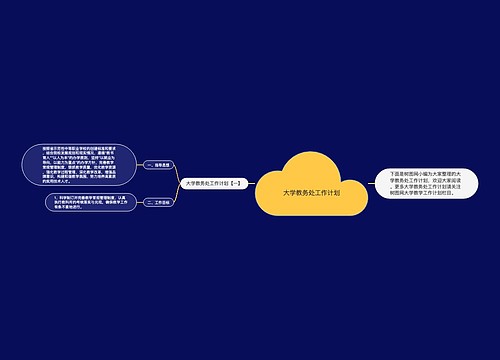 大学教务处工作计划