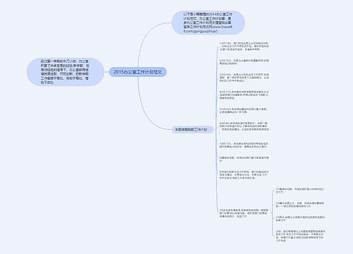 2015办公室工作计划范文
