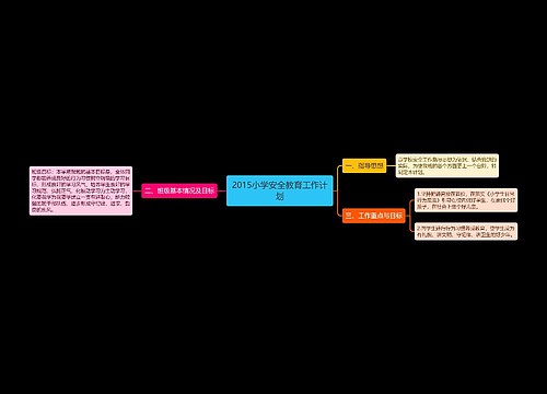 2015小学安全教育工作计划