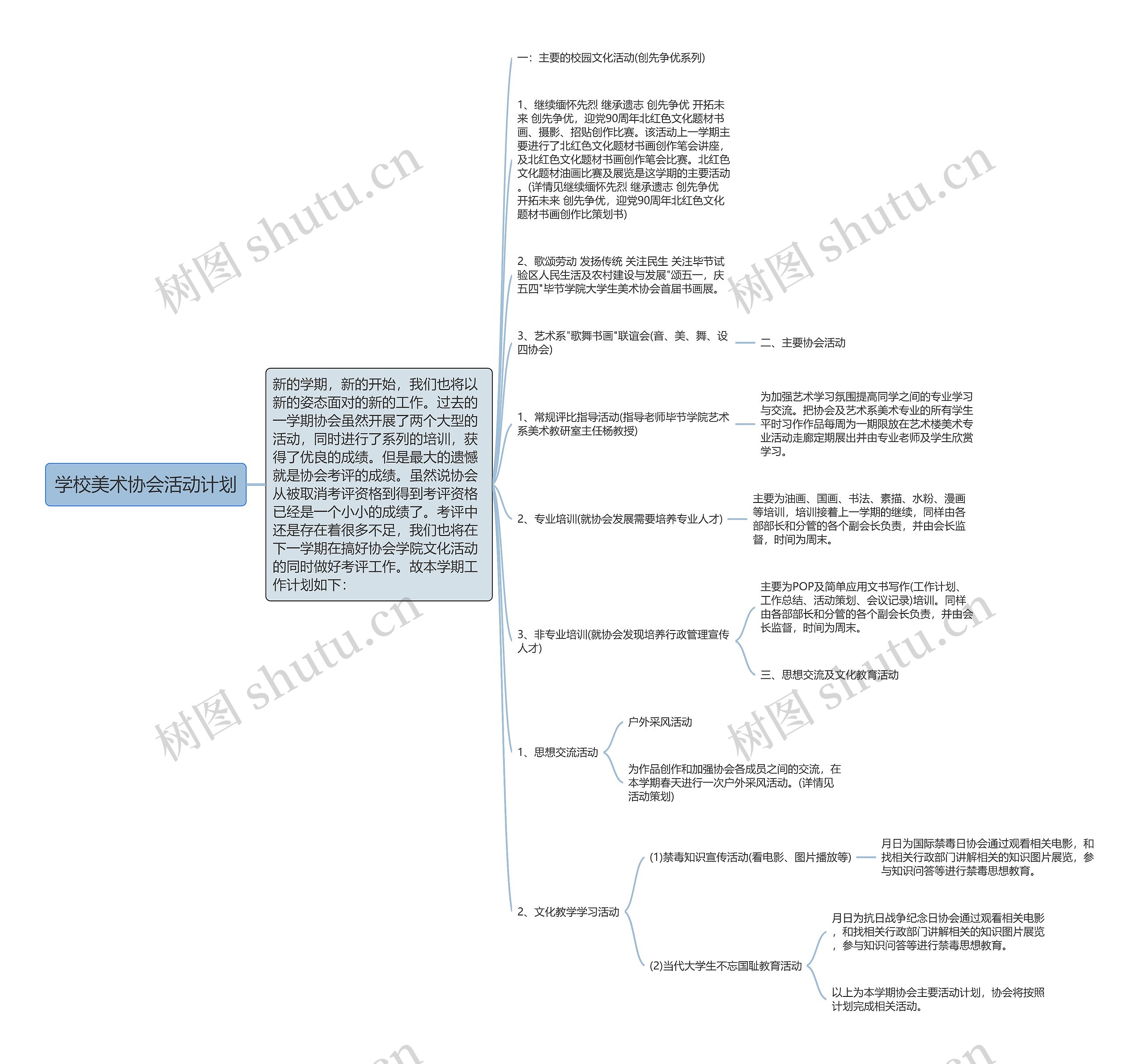 学校美术协会活动计划