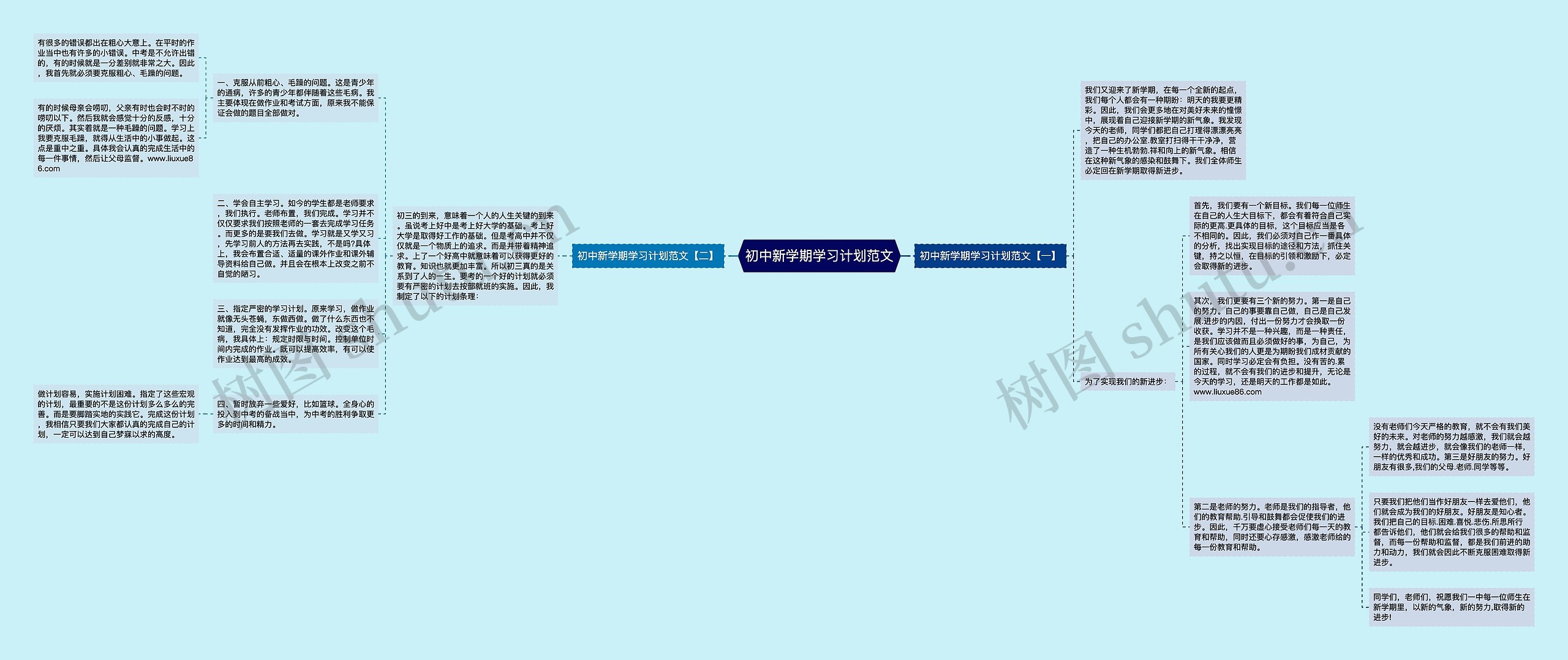 初中新学期学习计划范文