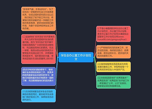 学生会办公室工作计划范文