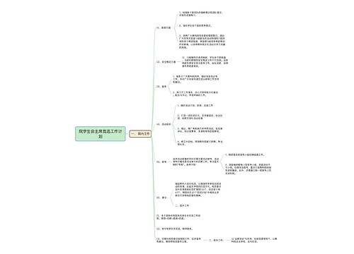 院学生会主席竞选工作计划