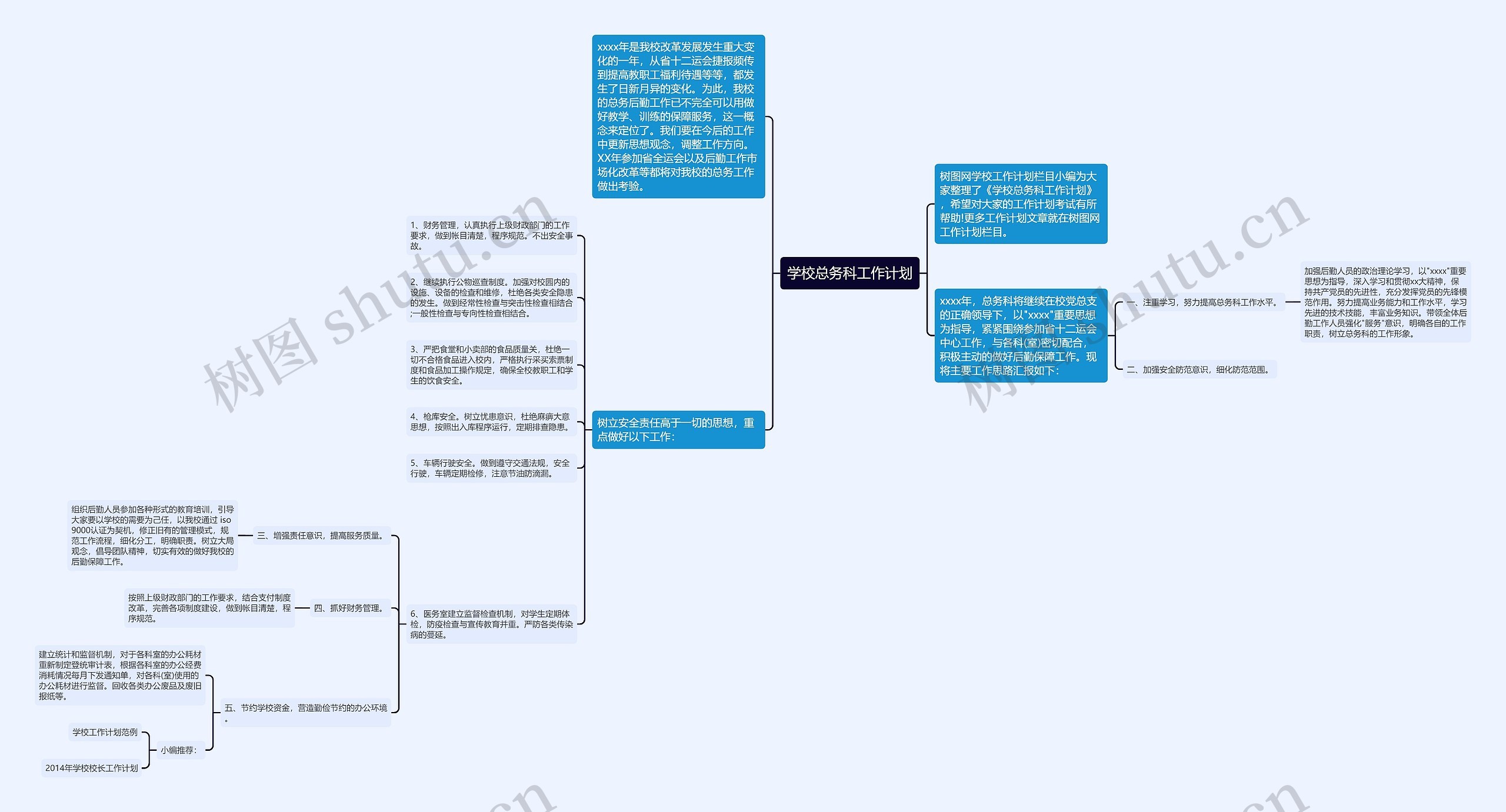 学校总务科工作计划