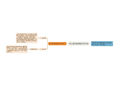 高二音乐备课组工作计划