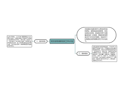 党支部发展党员工作计划