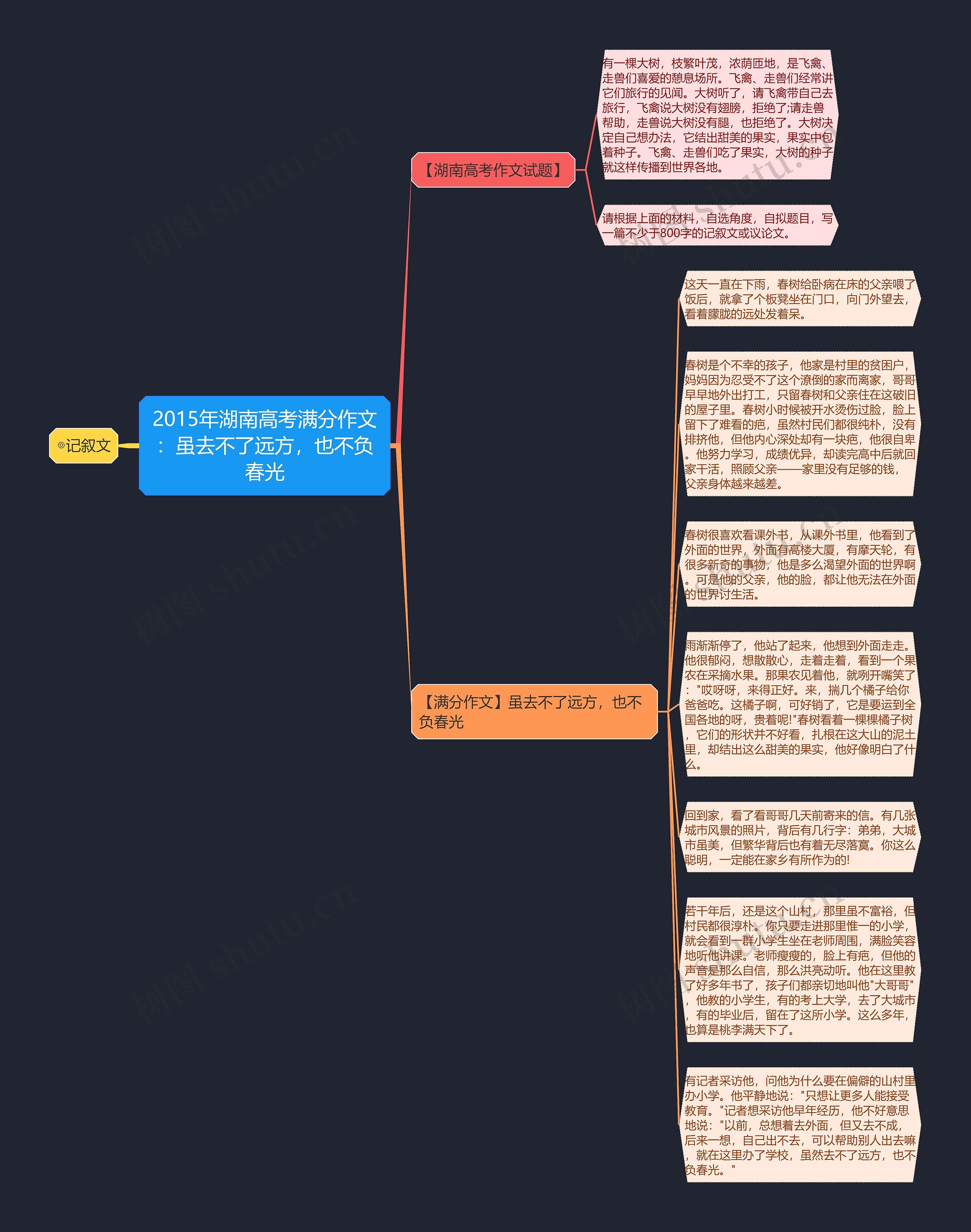 2015年湖南高考满分作文：虽去不了远方，也不负春光