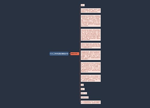 个人工作失误反省检讨书