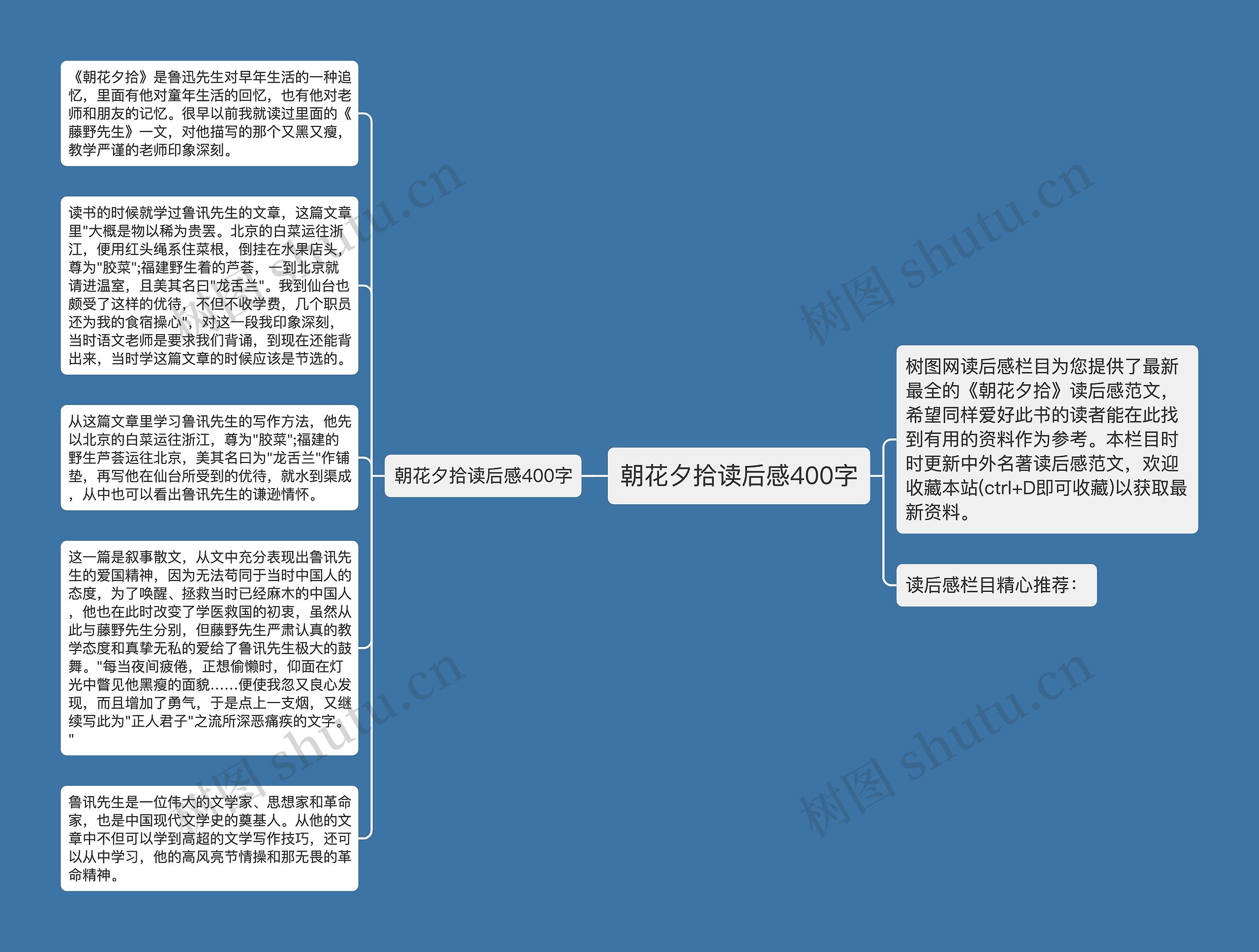 朝花夕拾读后感400字