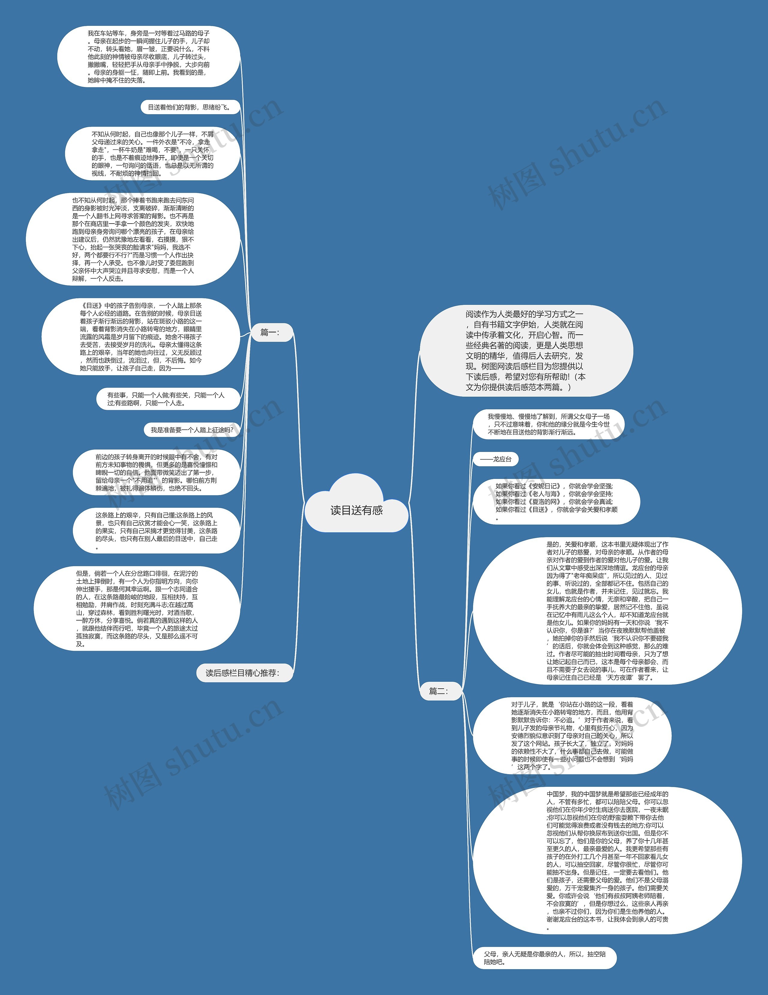 读目送有感思维导图