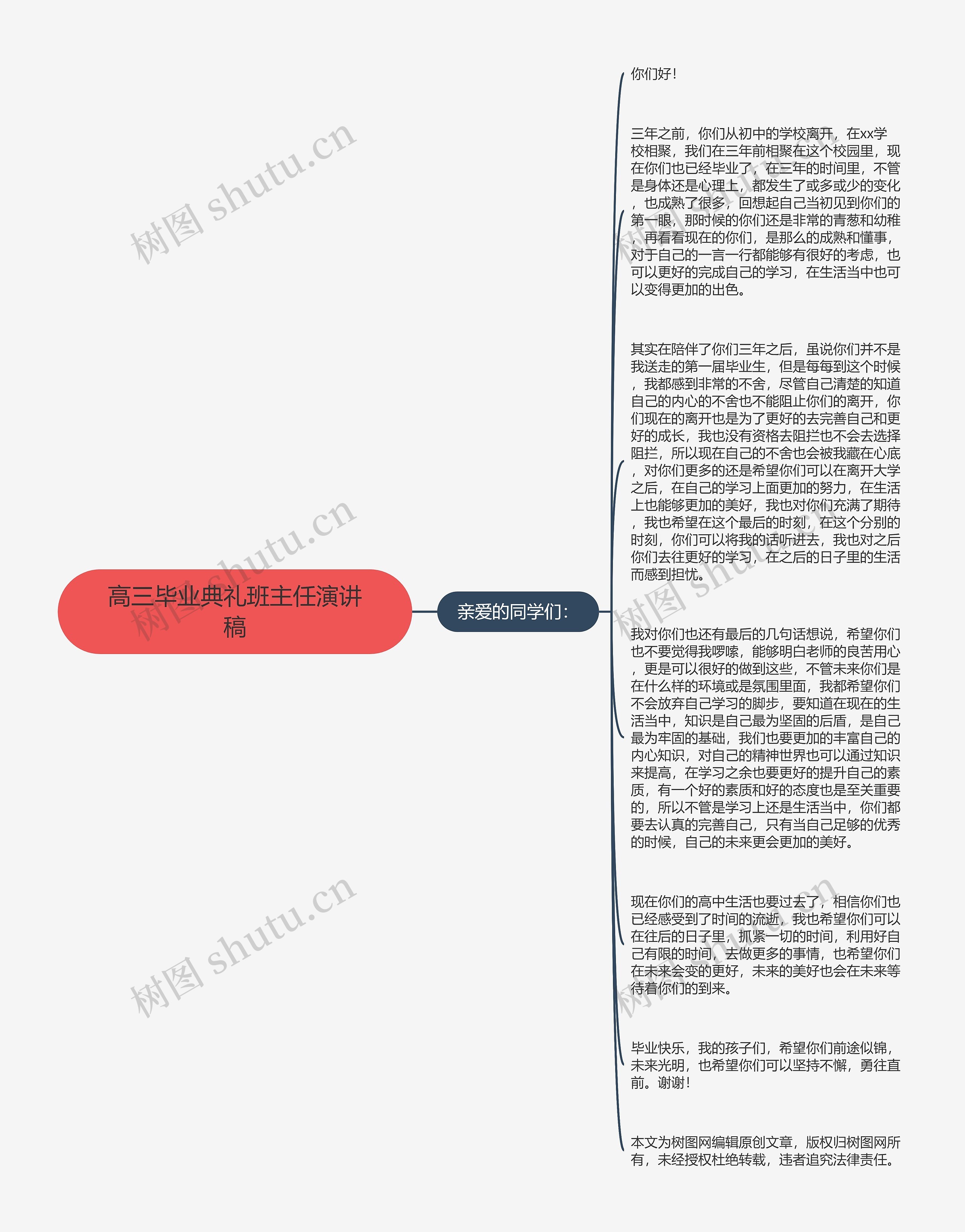 高三毕业典礼班主任演讲稿