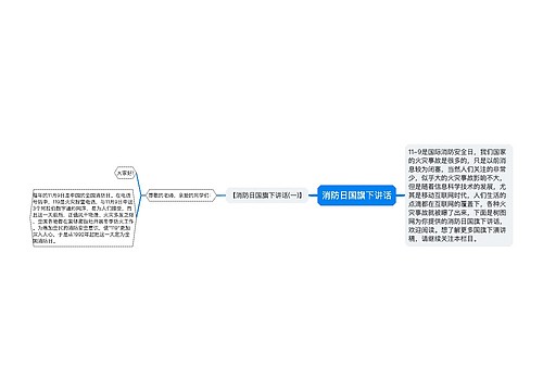 消防日国旗下讲话