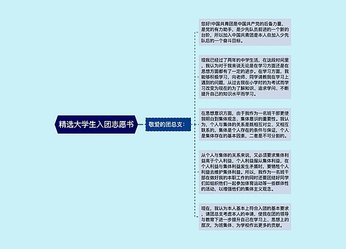 精选大学生入团志愿书