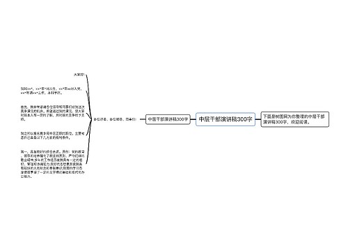 中层干部演讲稿300字