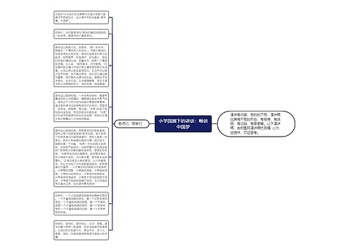 小学国旗下的讲话：畅谈中国梦