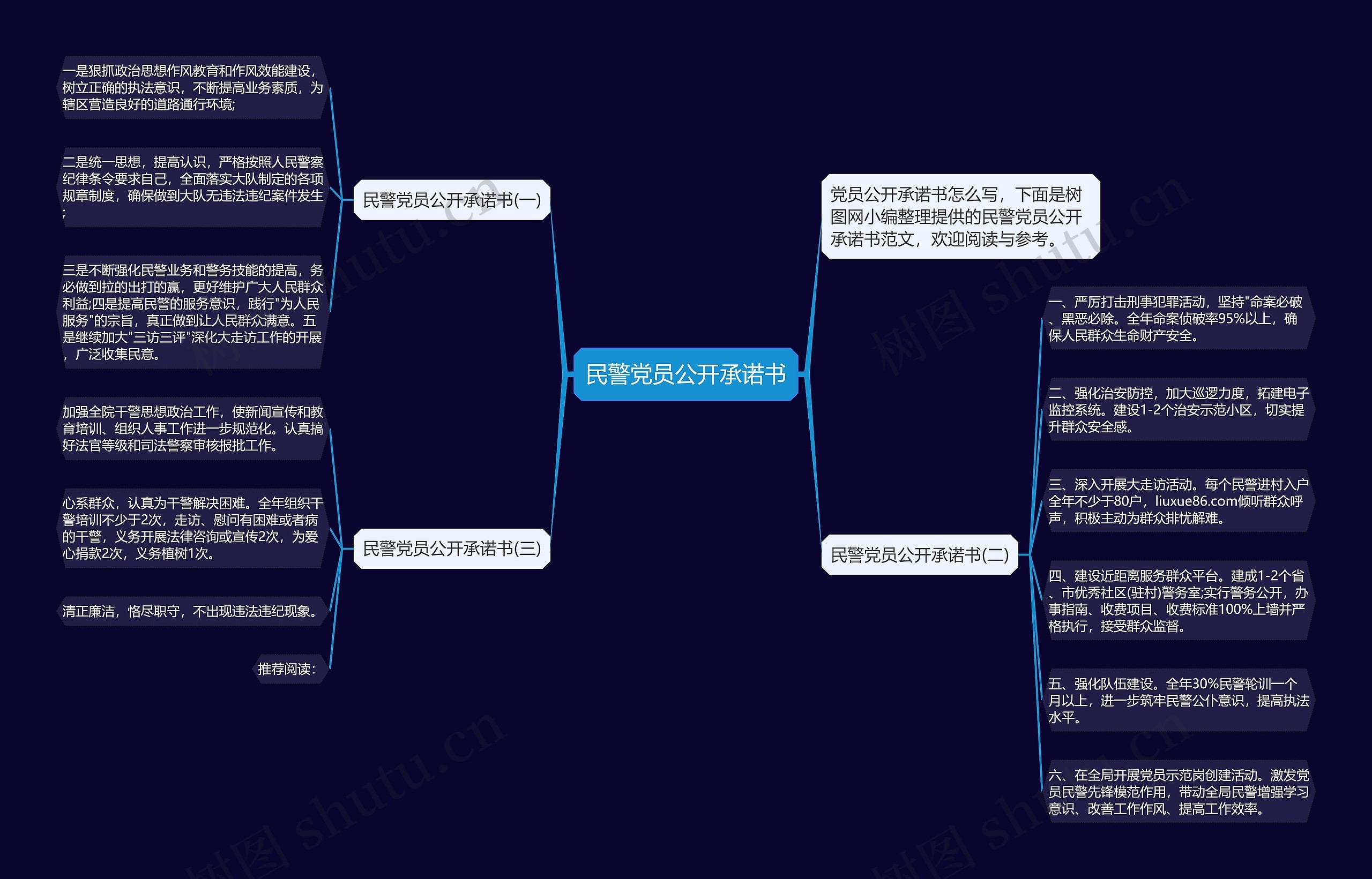 民警党员公开承诺书