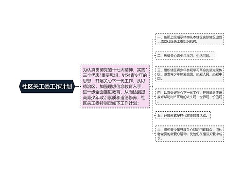 社区关工委工作计划