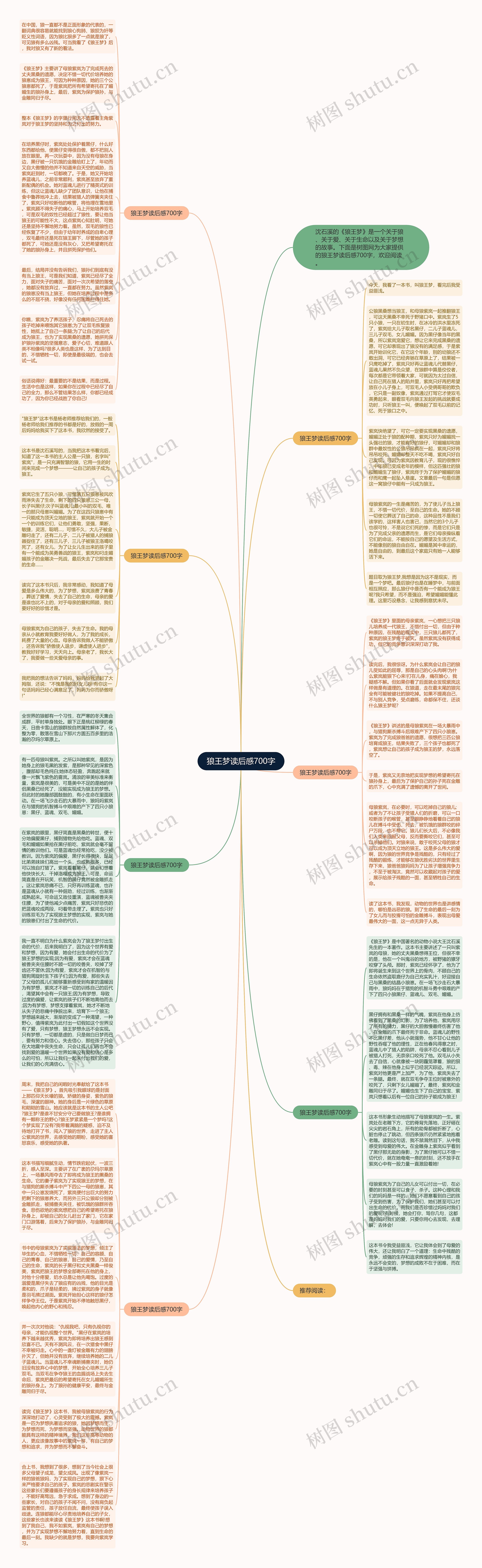 狼王梦读后感700字思维导图