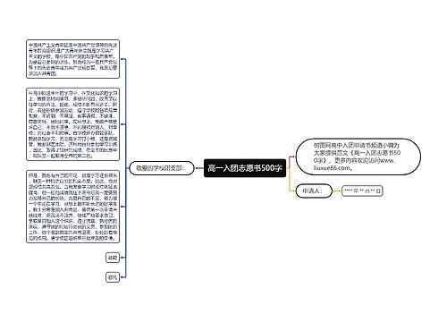 高一入团志愿书500字