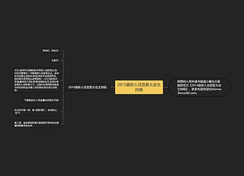 2015最新入党宣誓大会主持稿