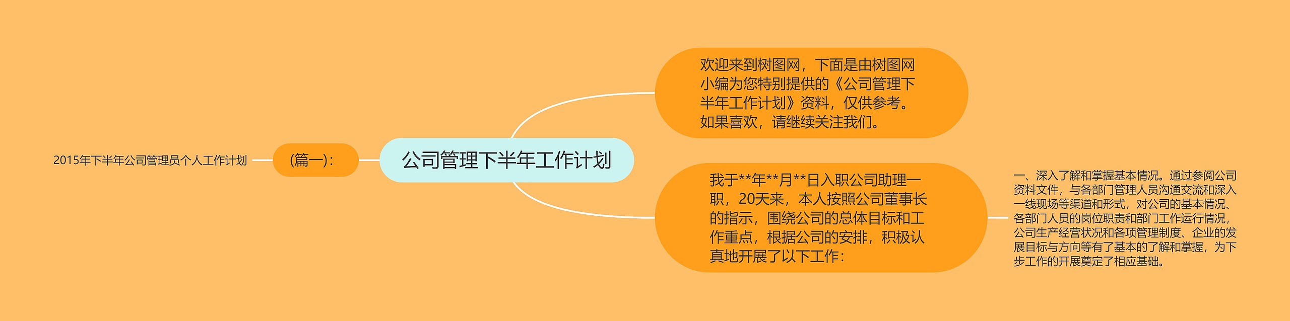 公司管理下半年工作计划