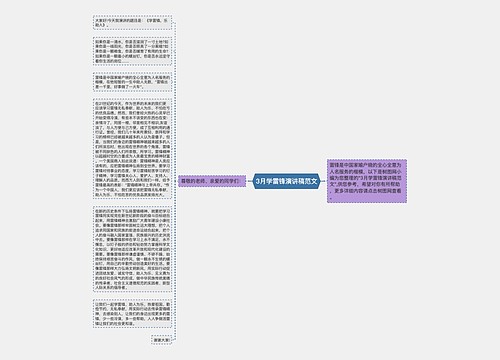 3月学雷锋演讲稿范文