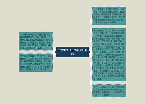 小学生读《三国演义》有感