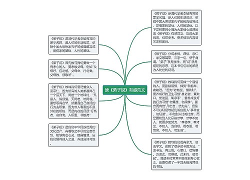 读《弟子规》有感范文