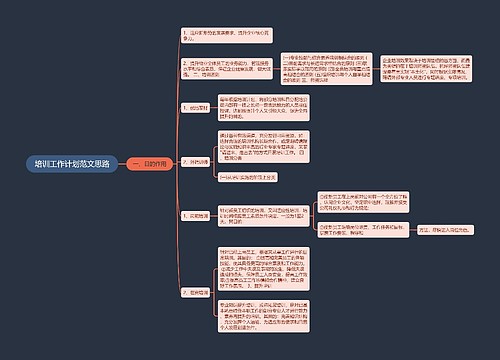 培训工作计划范文思路