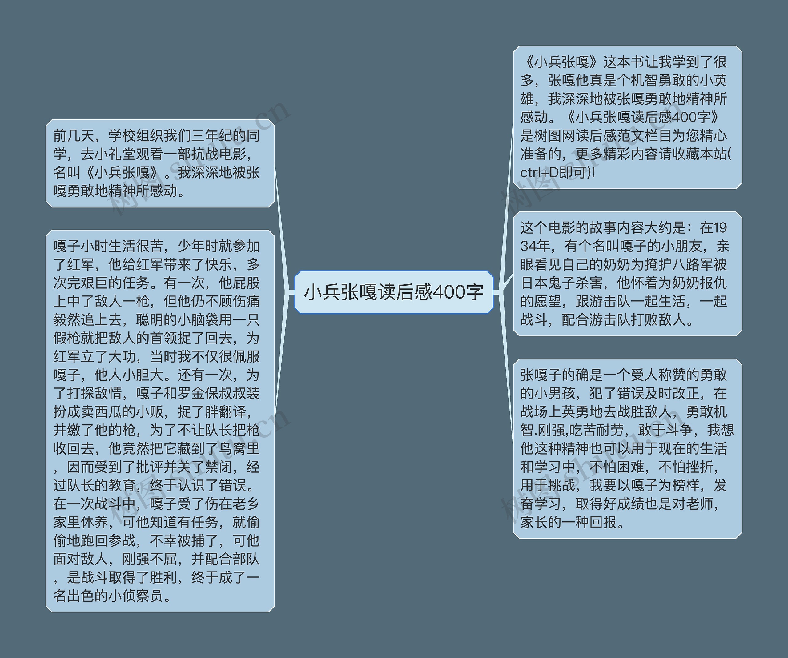 小兵张嘎读后感400字