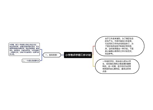 小学教师学期工作计划