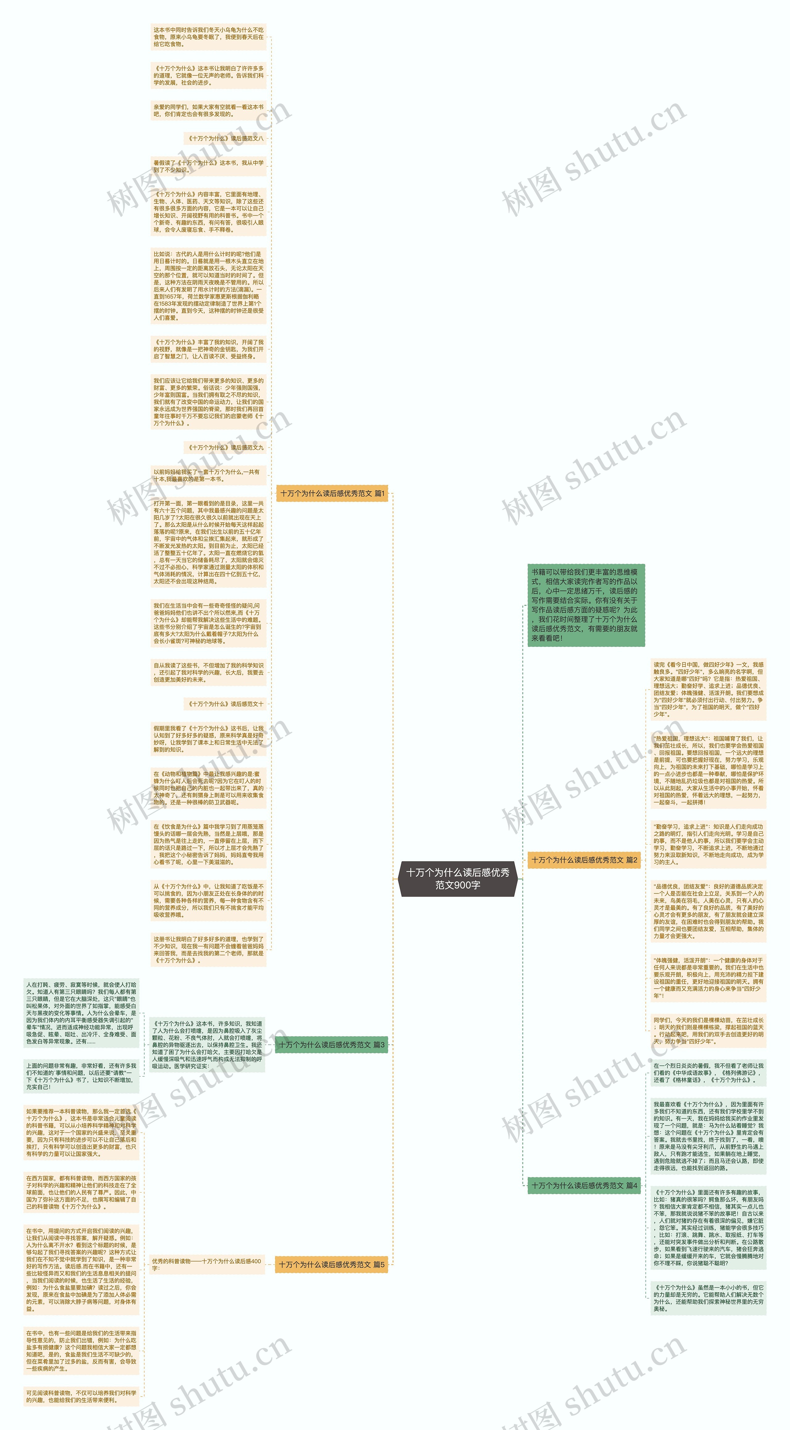 十万个为什么读后感优秀范文900字思维导图