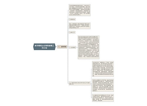 新学期班主任班级管理工作计划