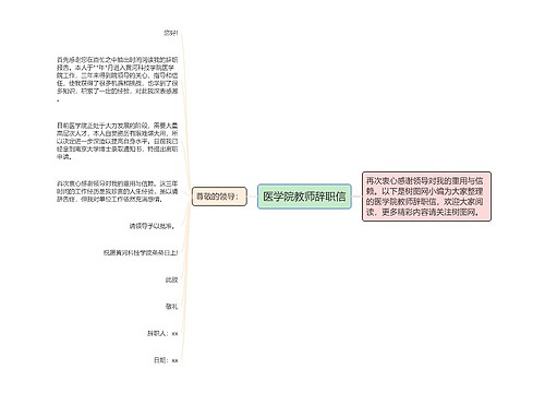 医学院教师辞职信