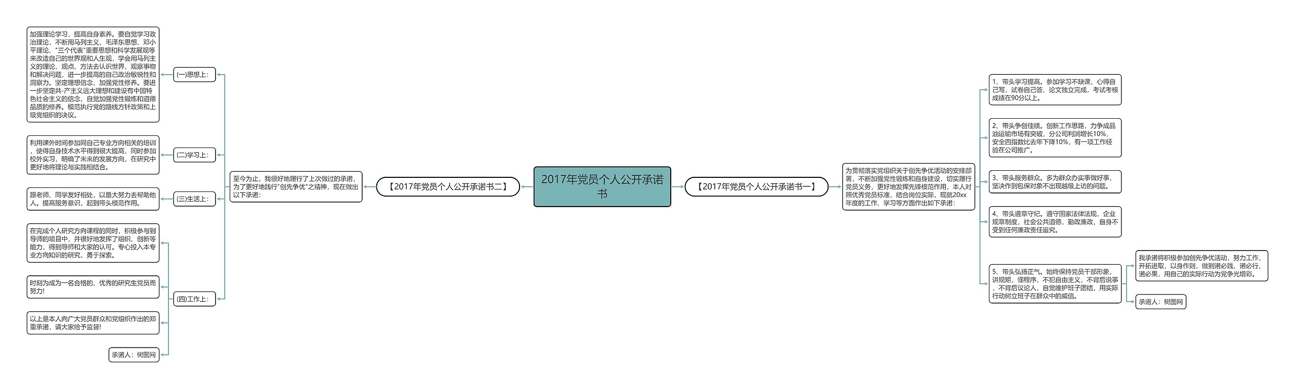 2017年党员个人公开承诺书