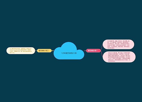 12年简历自我介绍