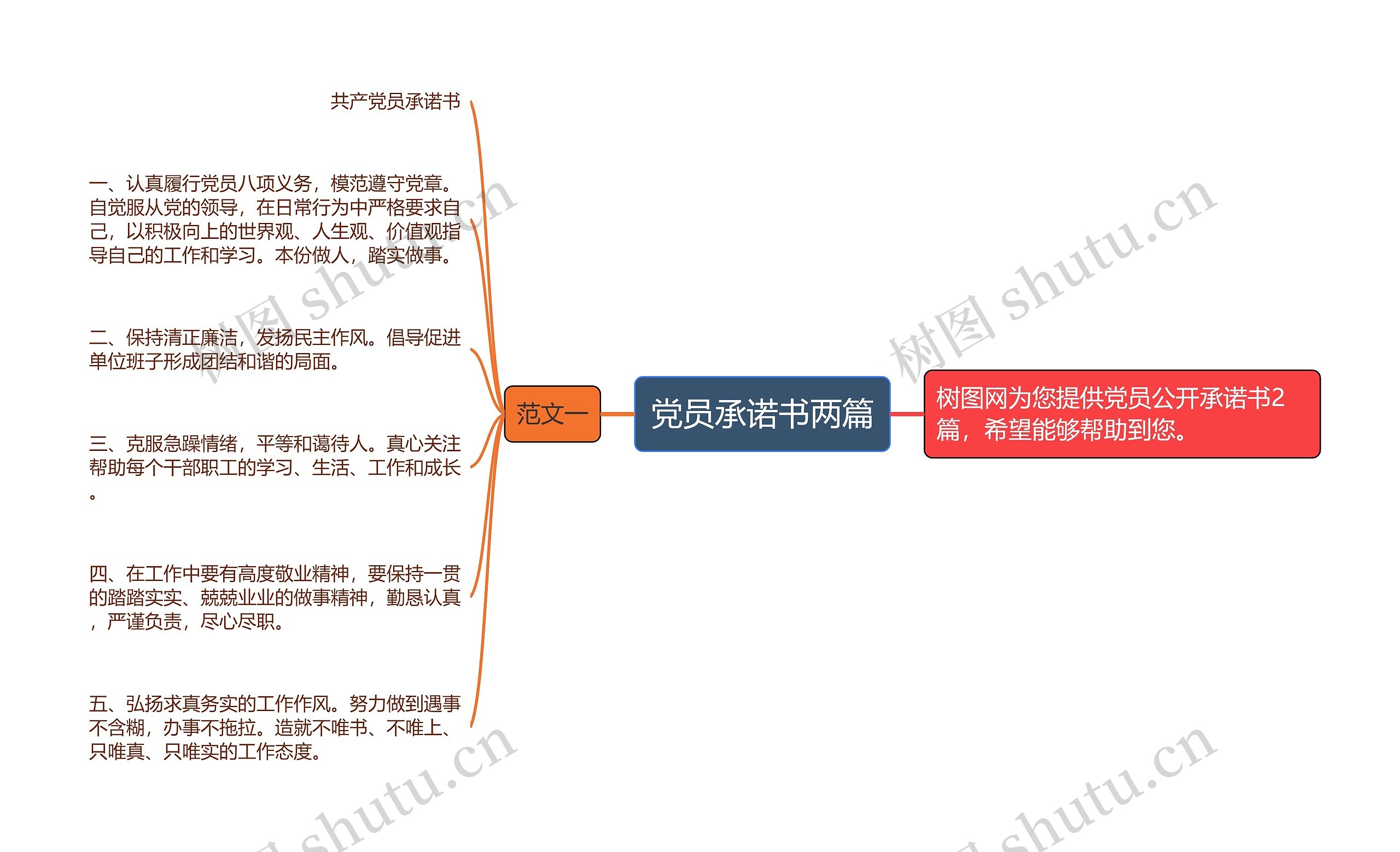 党员承诺书两篇