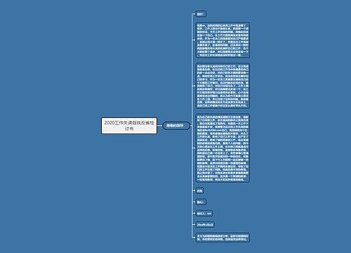 2020工作失误自我反省检讨书