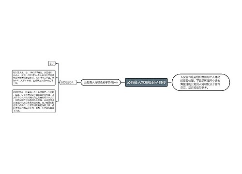 公务员入党积极分子自传