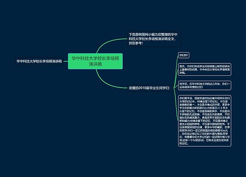 华中科技大学校长李培根演讲稿