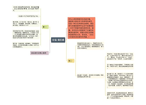 论语 读后感