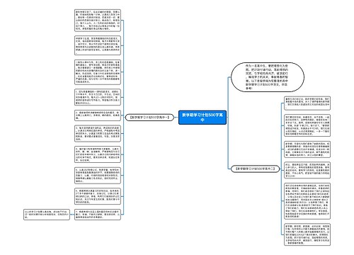 新学期学习计划500字高中
