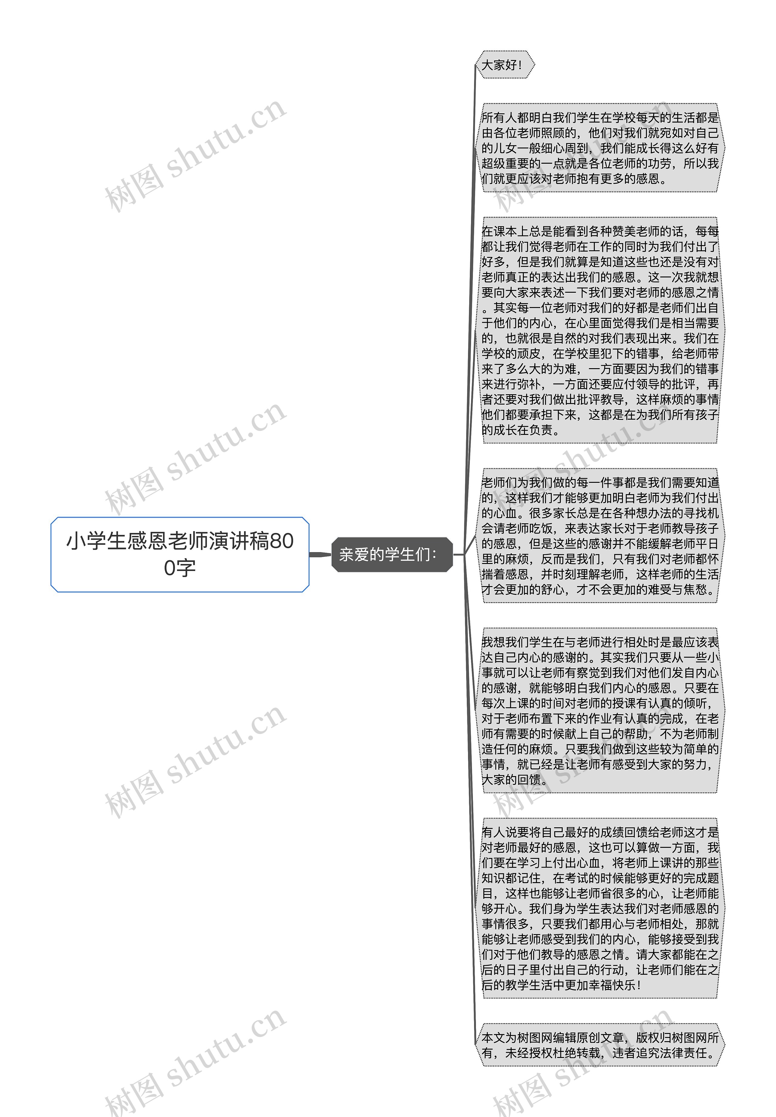 小学生感恩老师演讲稿800字