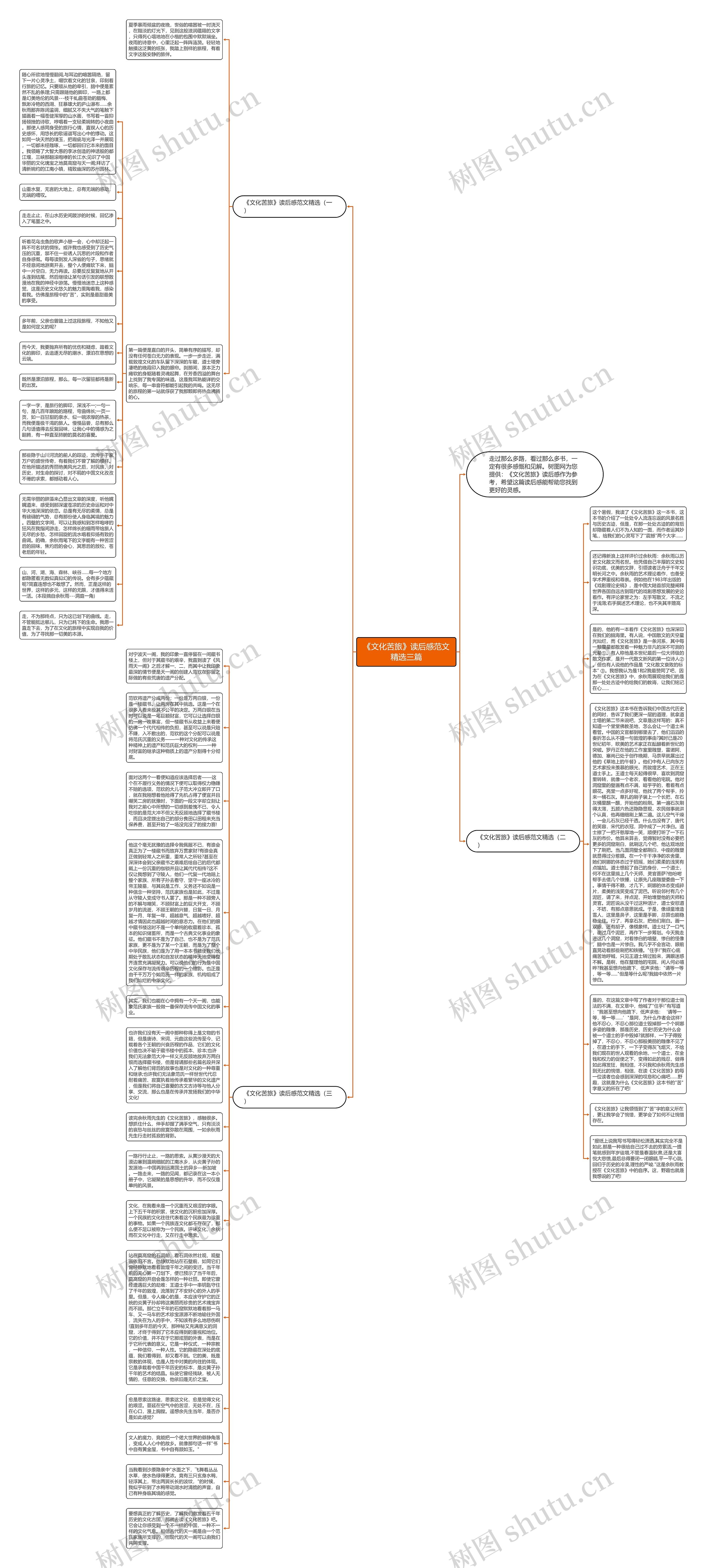 《文化苦旅》读后感范文精选三篇思维导图