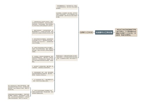 生活部个人工作计划