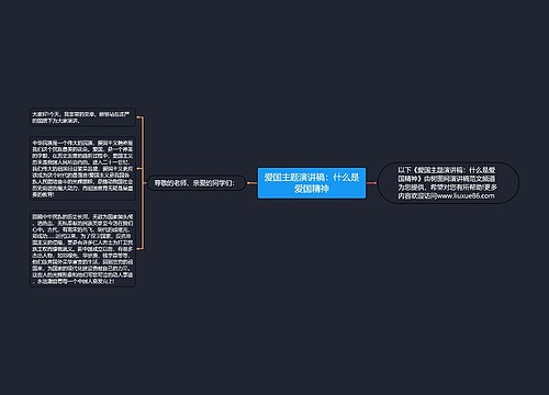 爱国主题演讲稿：什么是爱国精神