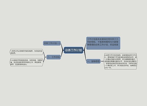 总务工作计划