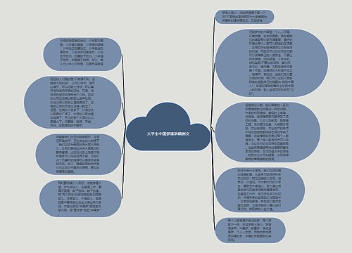 大学生中国梦演讲稿例文