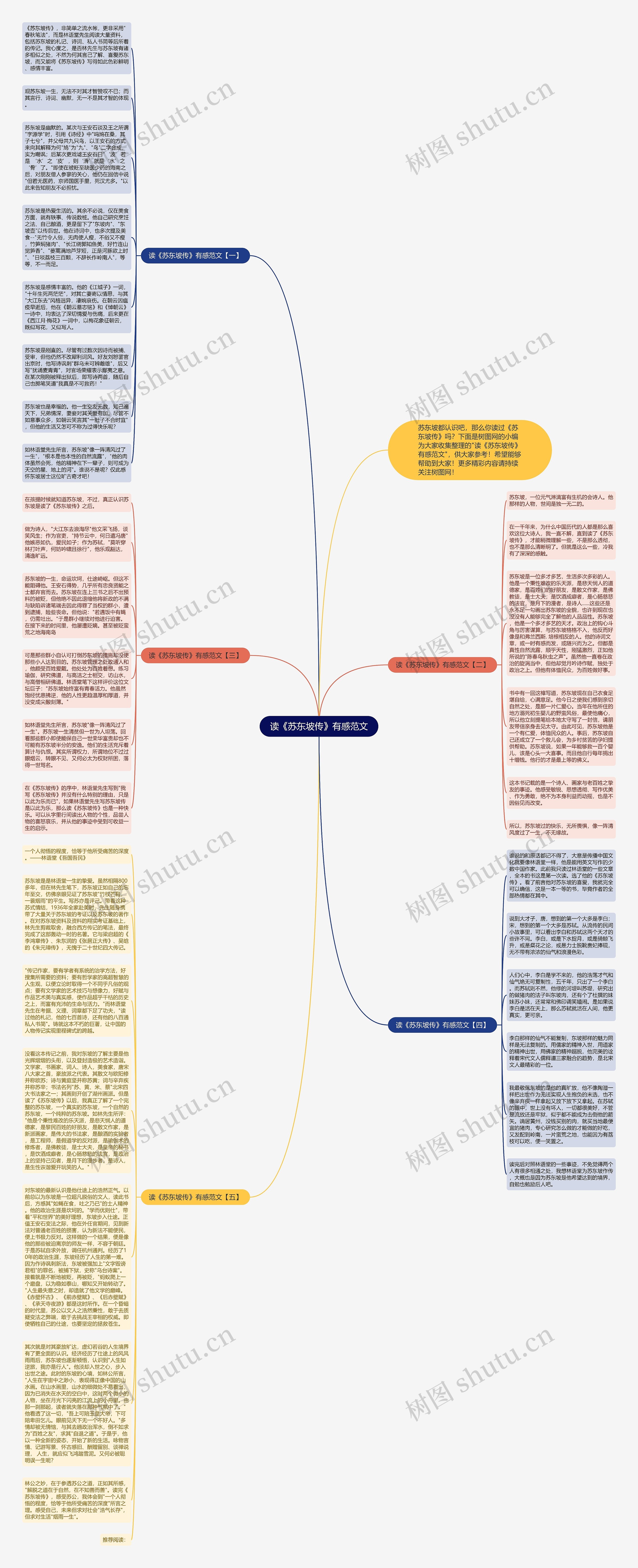 读《苏东坡传》有感范文思维导图